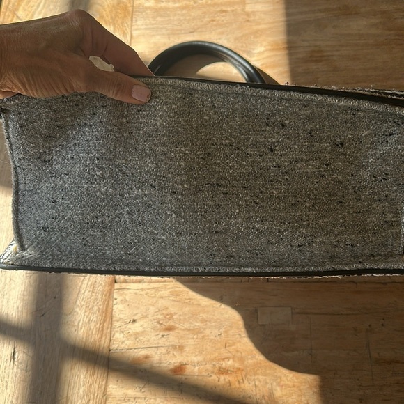 Maje Striped Wool Tote – French Boho Chic Shoulder Bag - Picture 8 of 13